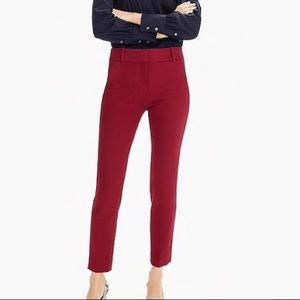 J Crew Cameron Pant - Color Burgundy - Size 6 Tall